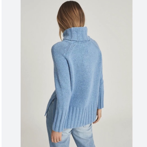 REISS Eve Wool Cashmere Blend Turtleneck Sweater - Picture 2 of 14